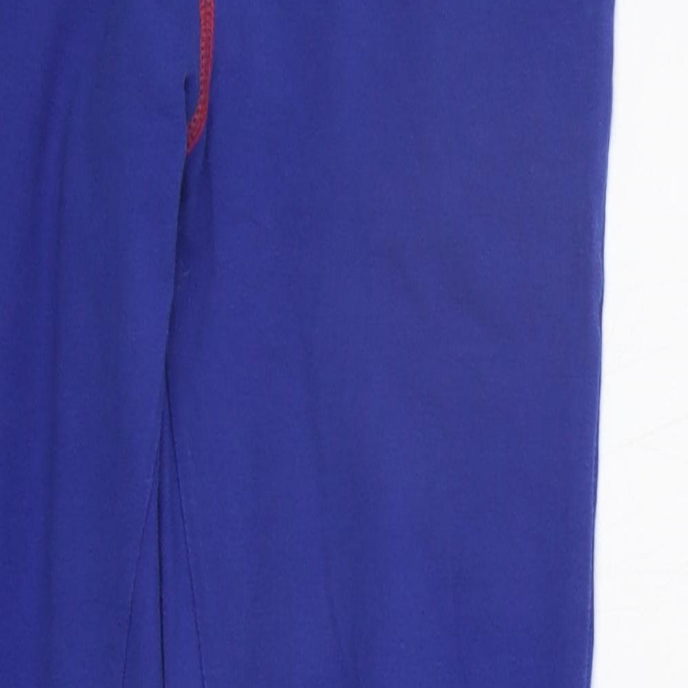 Marks & Spencer Girls Blue Solid Top Pyjama Pants Size 6-7 Years