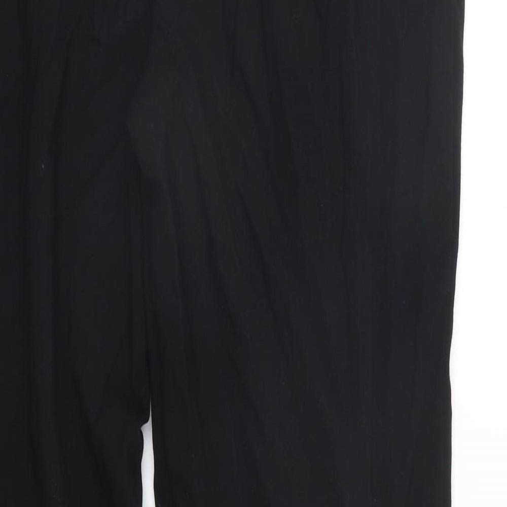 Marks & Spencer Womens Black Trousers Size 14 L27 in