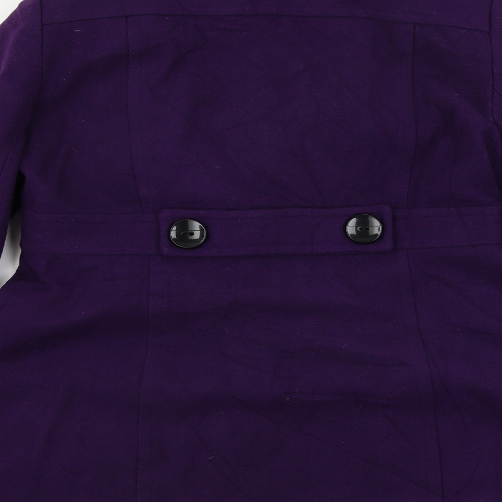Wallis Womens Purple Jacket Coat Size 12