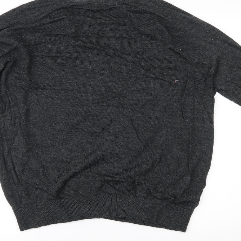 F&F Mens Grey Pullover Jumper Size M