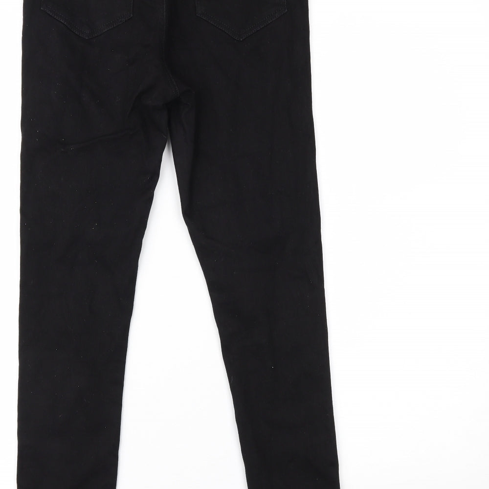 Miss Selfridge Womens Black Denim Skinny Jeans Size 10 L26 in