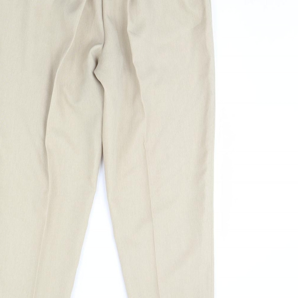 Essence Womens Beige Dress Pants Trousers Size 16 L29 in