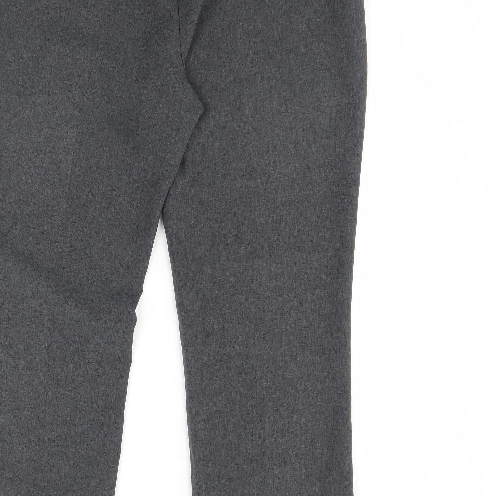 straight Leg Womens Grey Dress Pants Trousers Size 14 L29 in