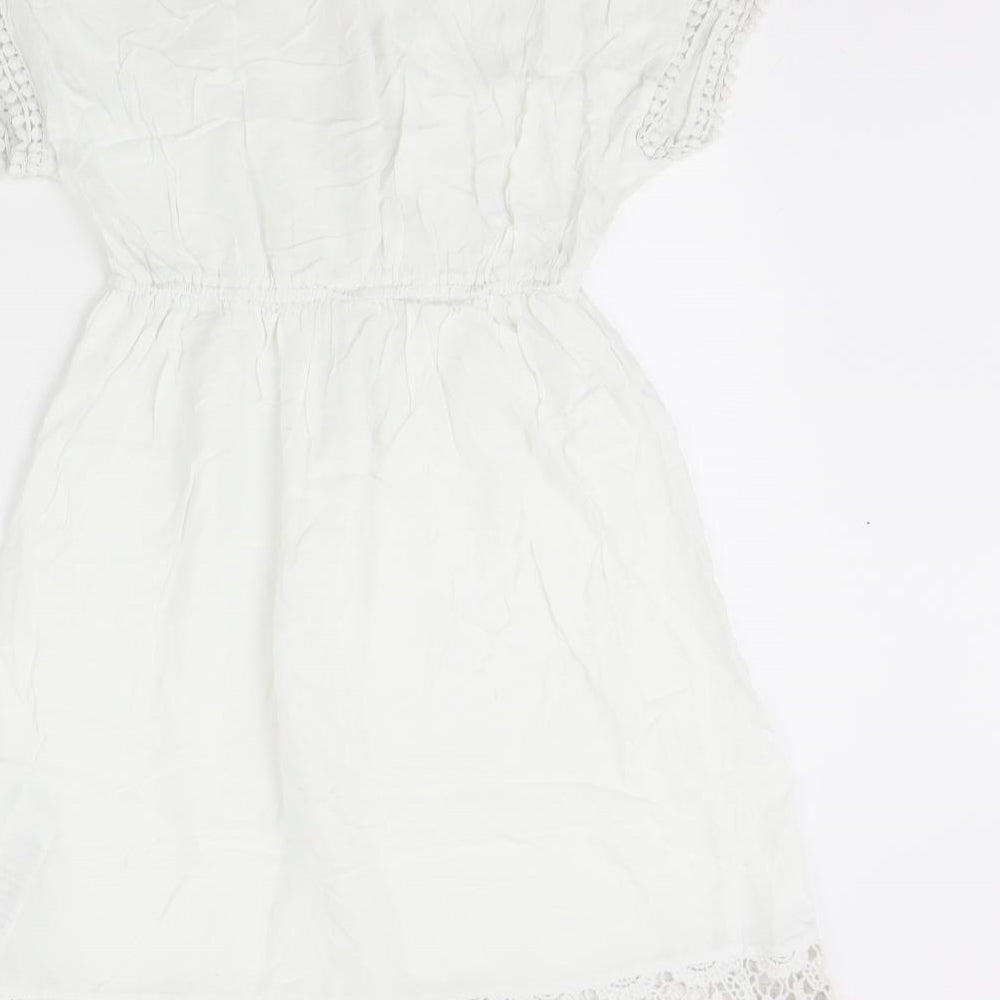 Manta Ray Womens White Mini Size S