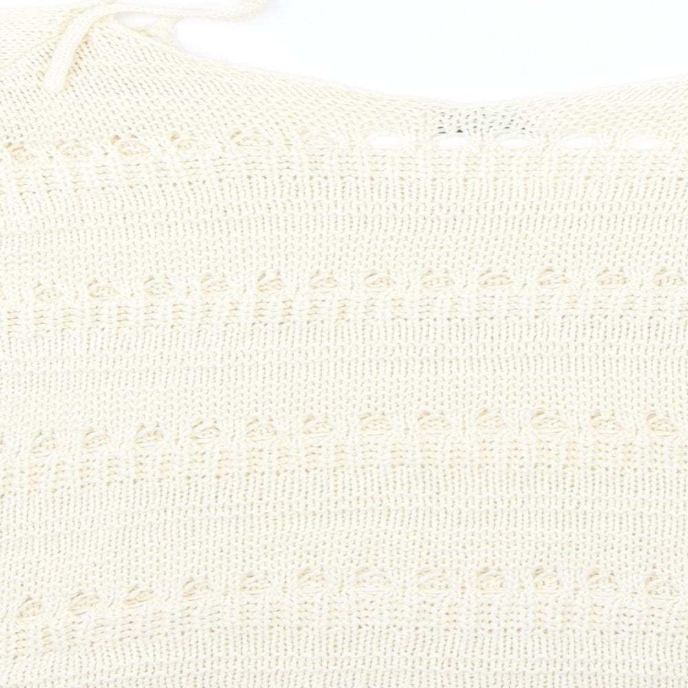 Papaya Womens Beige Knit Pullover Jumper Size XL