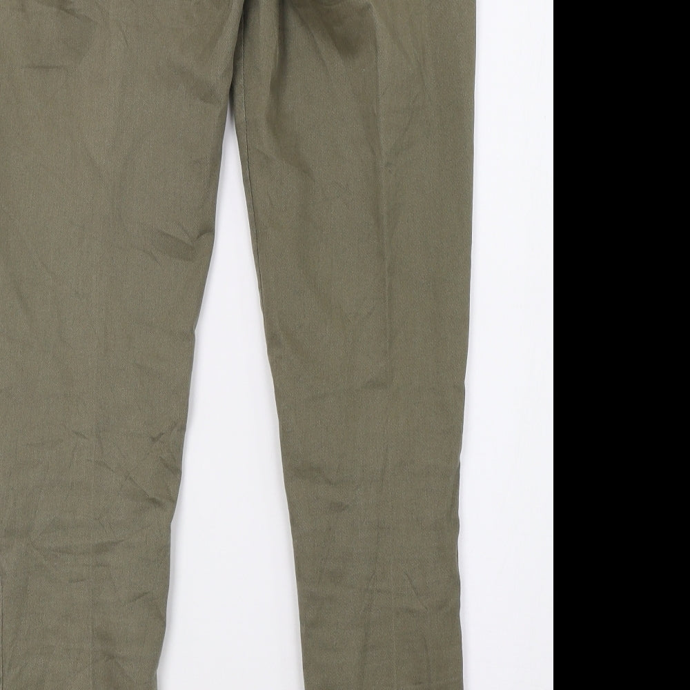 rubinl fashion Womens Green Denim Skinny Jeans Size 12 L28 in