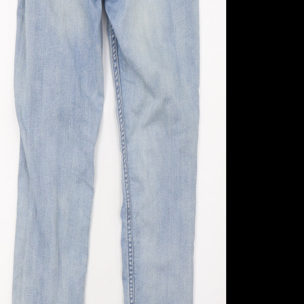 H&M Womens Blue Denim Skinny Jeans Size 6 L29 in