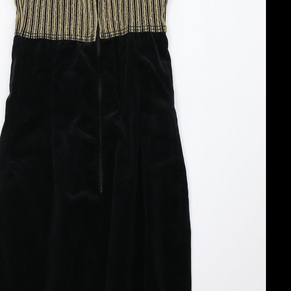 Preworn Womens Gold A-Line Size 8