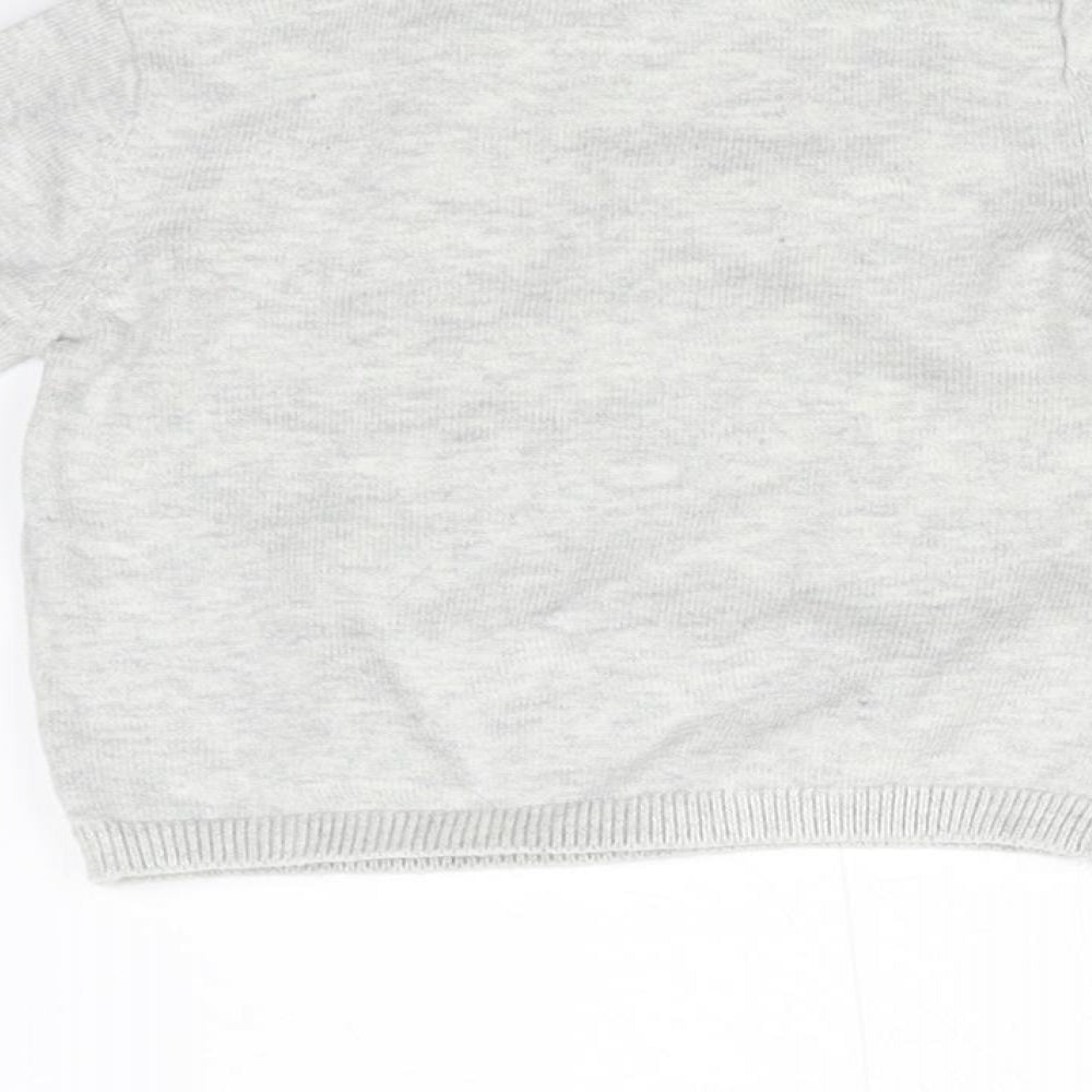 M&S Baby Grey Knit Pullover Jumper Size 3-6 Months