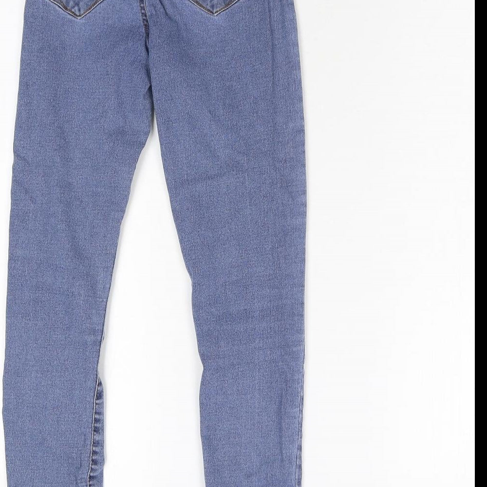 Primark Womens Blue Denim Skinny Jeans Size 6 L25 in