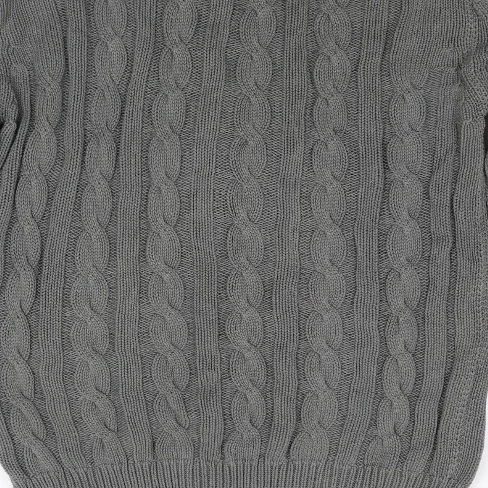 Human Scales Mens Grey Knit Pullover Jumper Size L