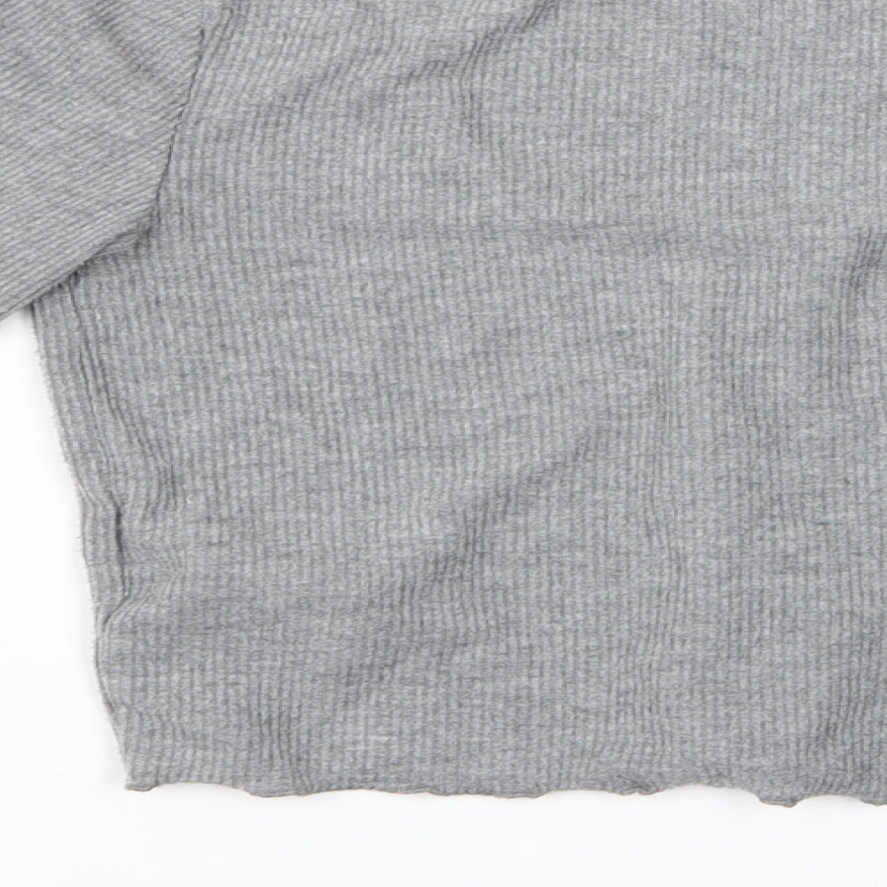 Topshop Womens Grey Pyjama Top Size 10 - Topshop Pyjama Top