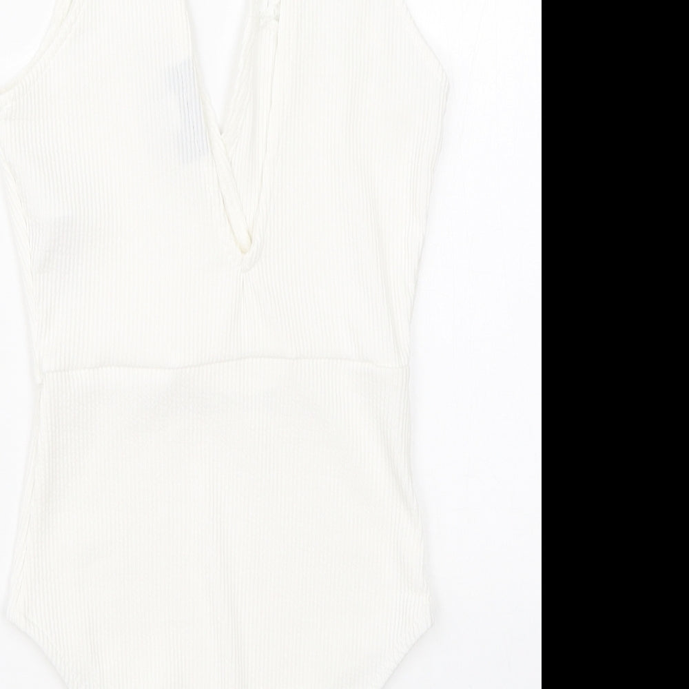 Topshop Womens White Romper One-Piece Size 6