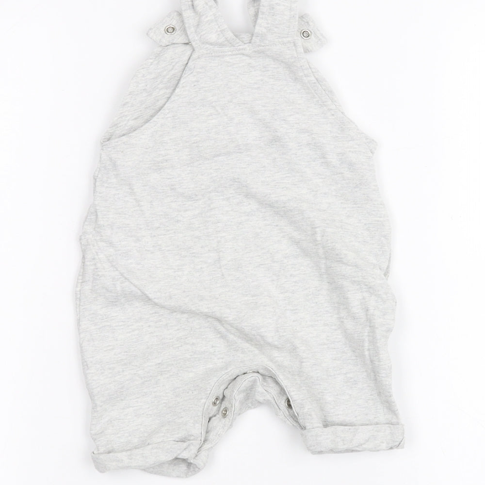 Mothercare Baby Grey Dungaree One-Piece Size 3-6 Months
