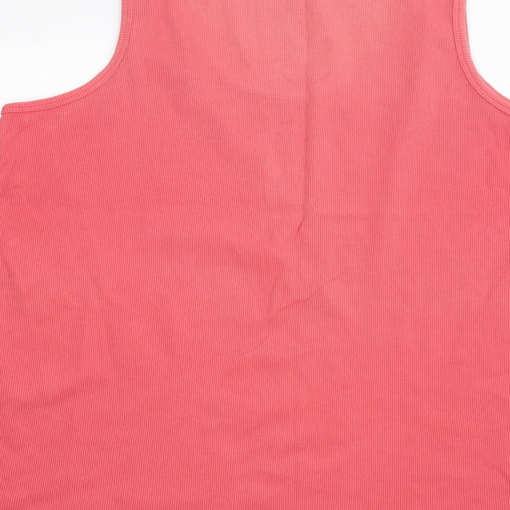 BM Womens Pink Basic Tank Size XL