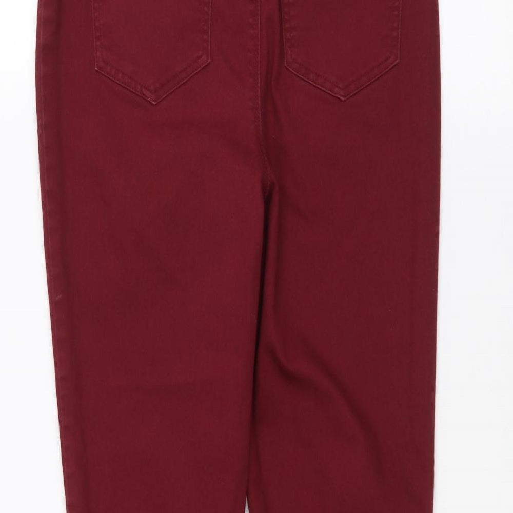 Matalan Womens Red Skinny Jeans Size 12 L25 in