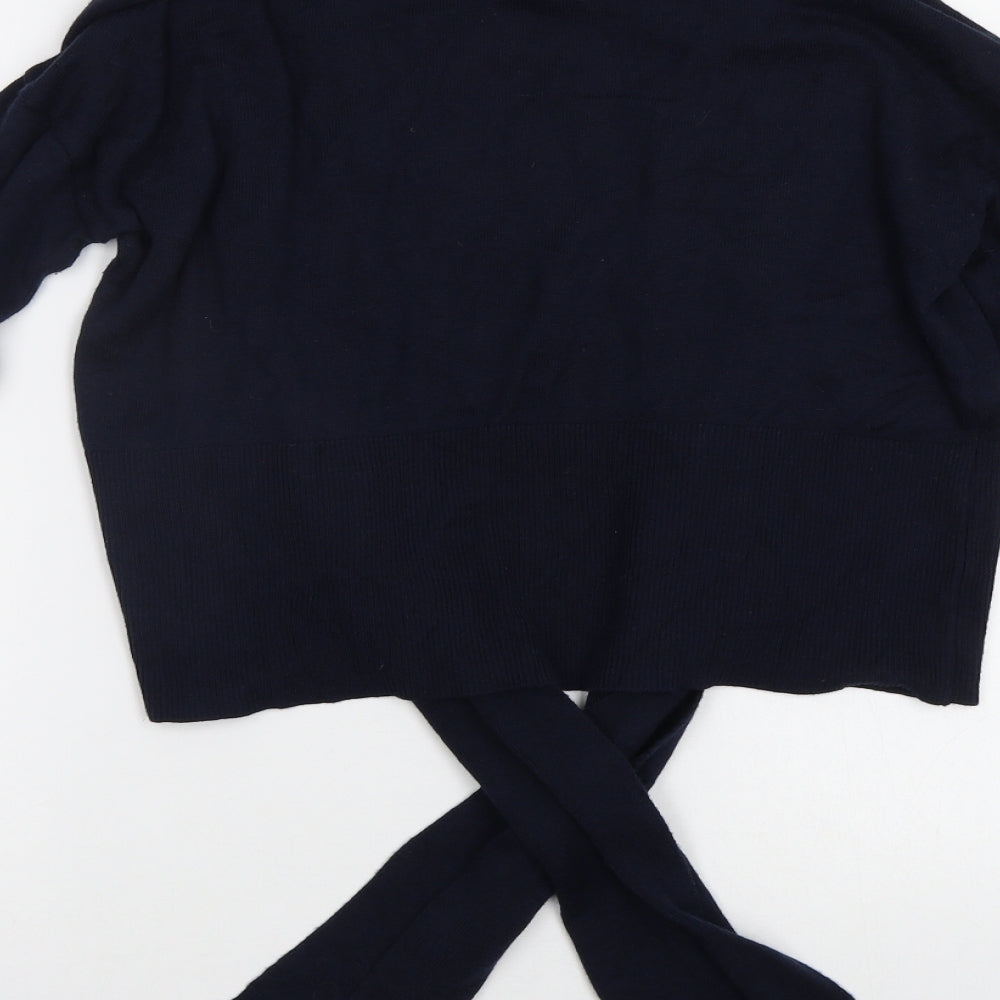 VILA Womens Blue Cape Jumper Size M