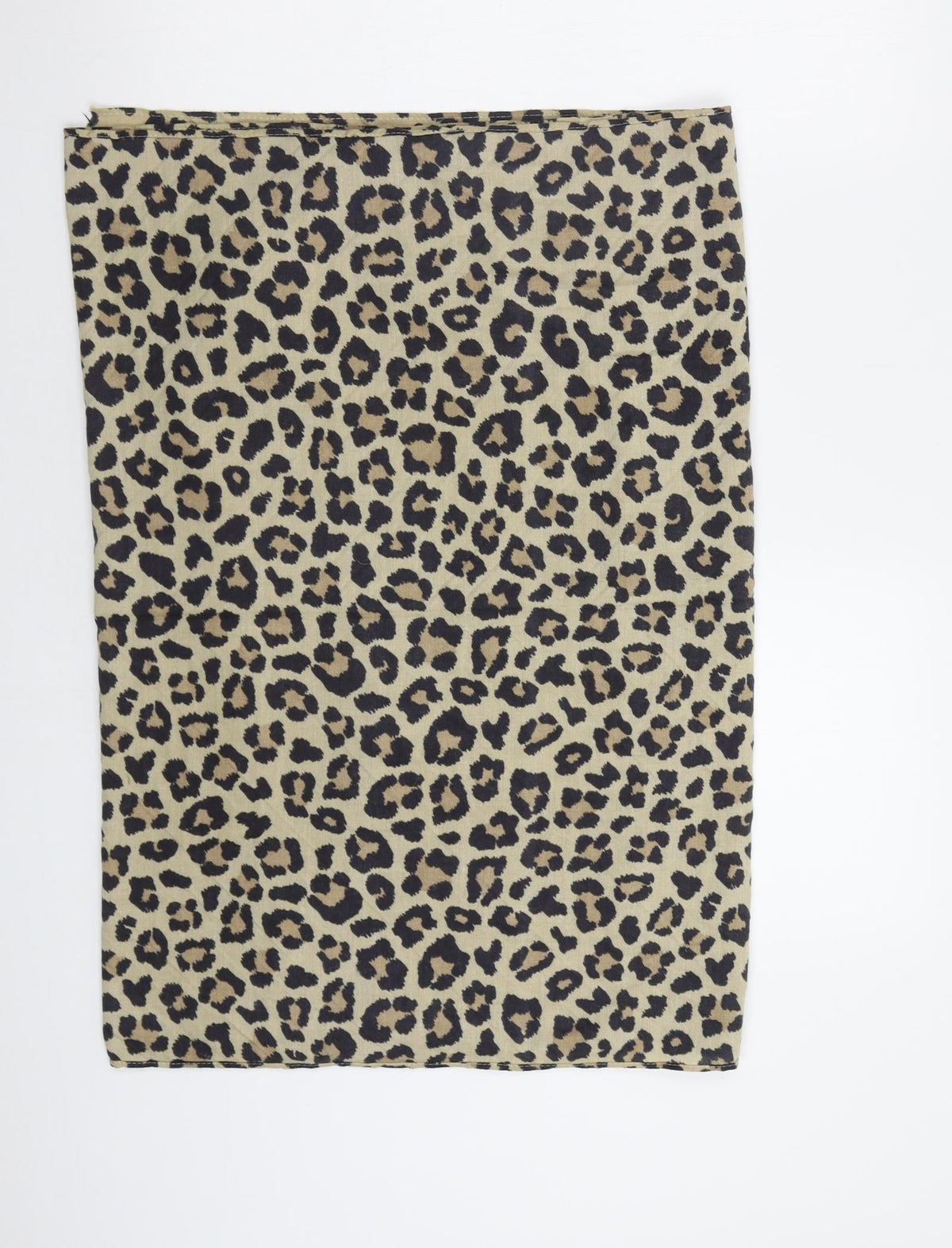 Preworn Womens Beige Animal Print Shawl/Wrap