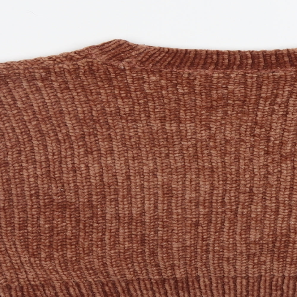 New Look Girls Brown Pullover Jumper Size 12 Years