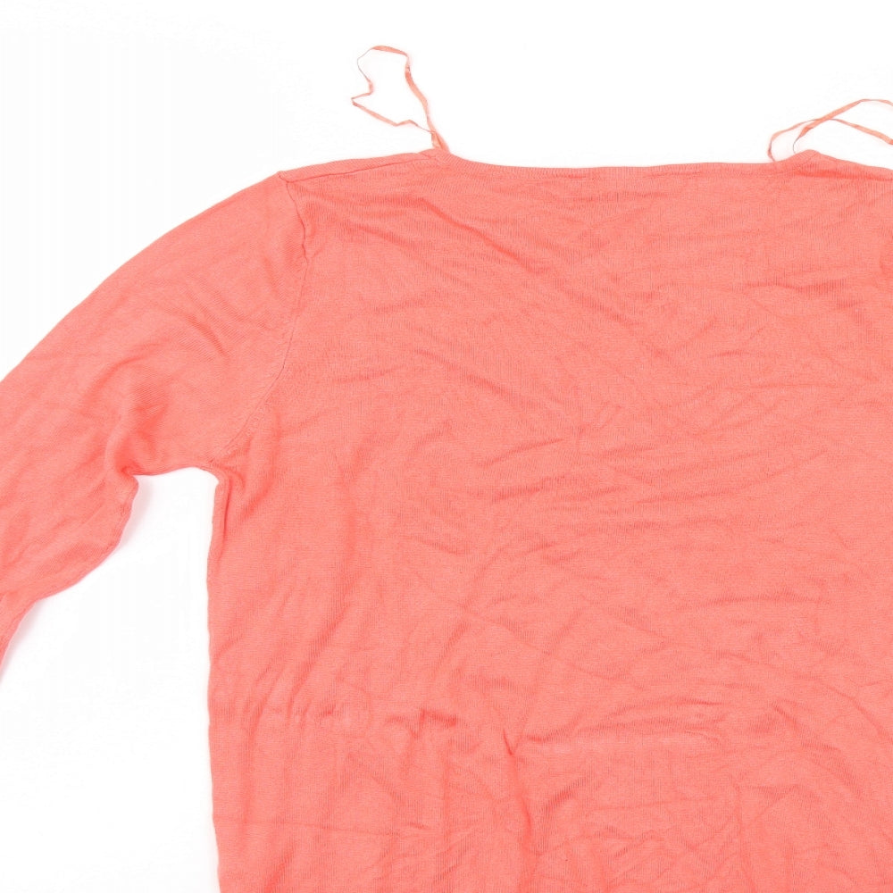 Peacocks Womens Orange Pullover Jumper Size 10