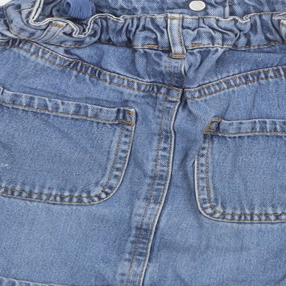 River Island Girls Blue Denim Mini Skirt Size 5 Years