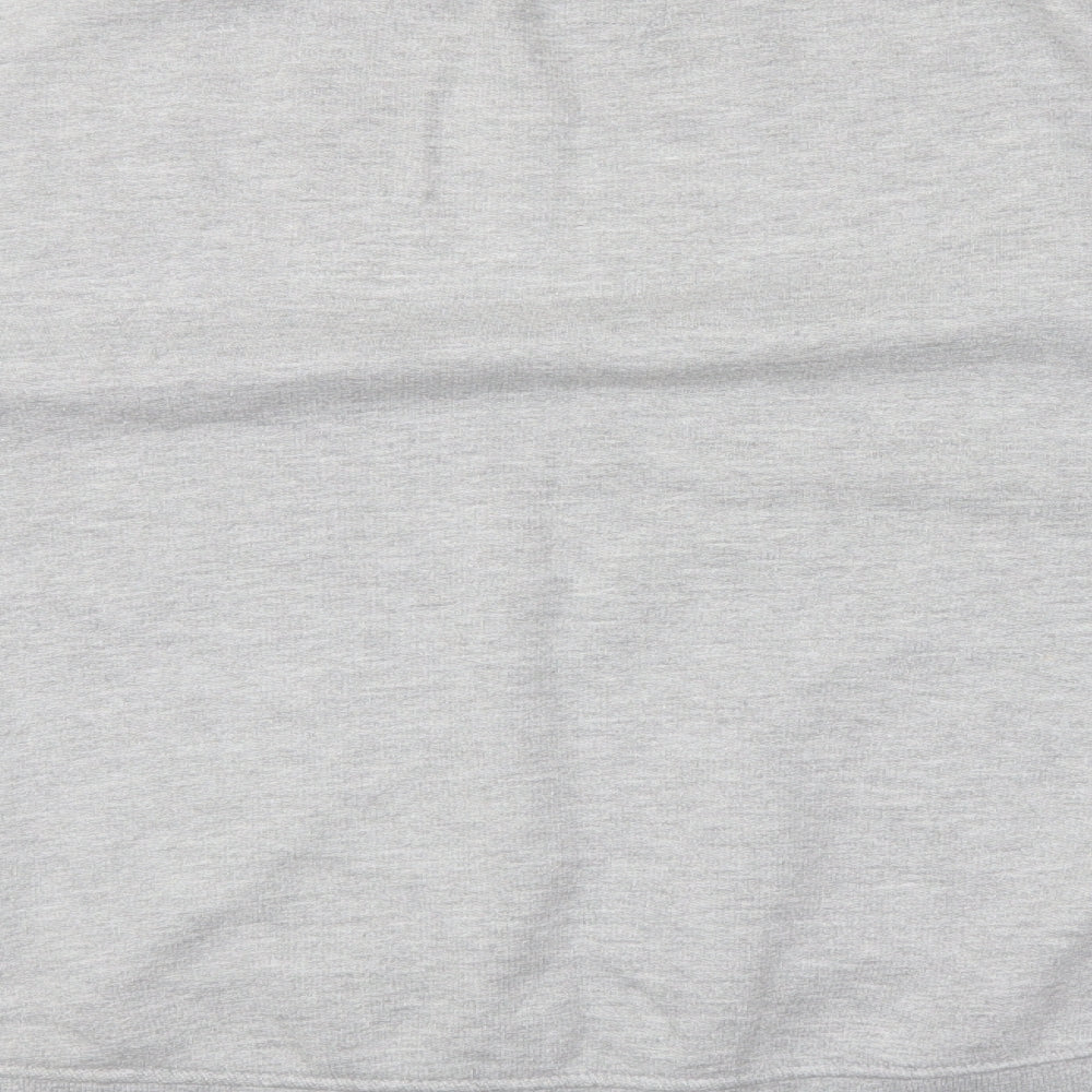Fabric Womens Grey Pullover Sweatshirt Size 14