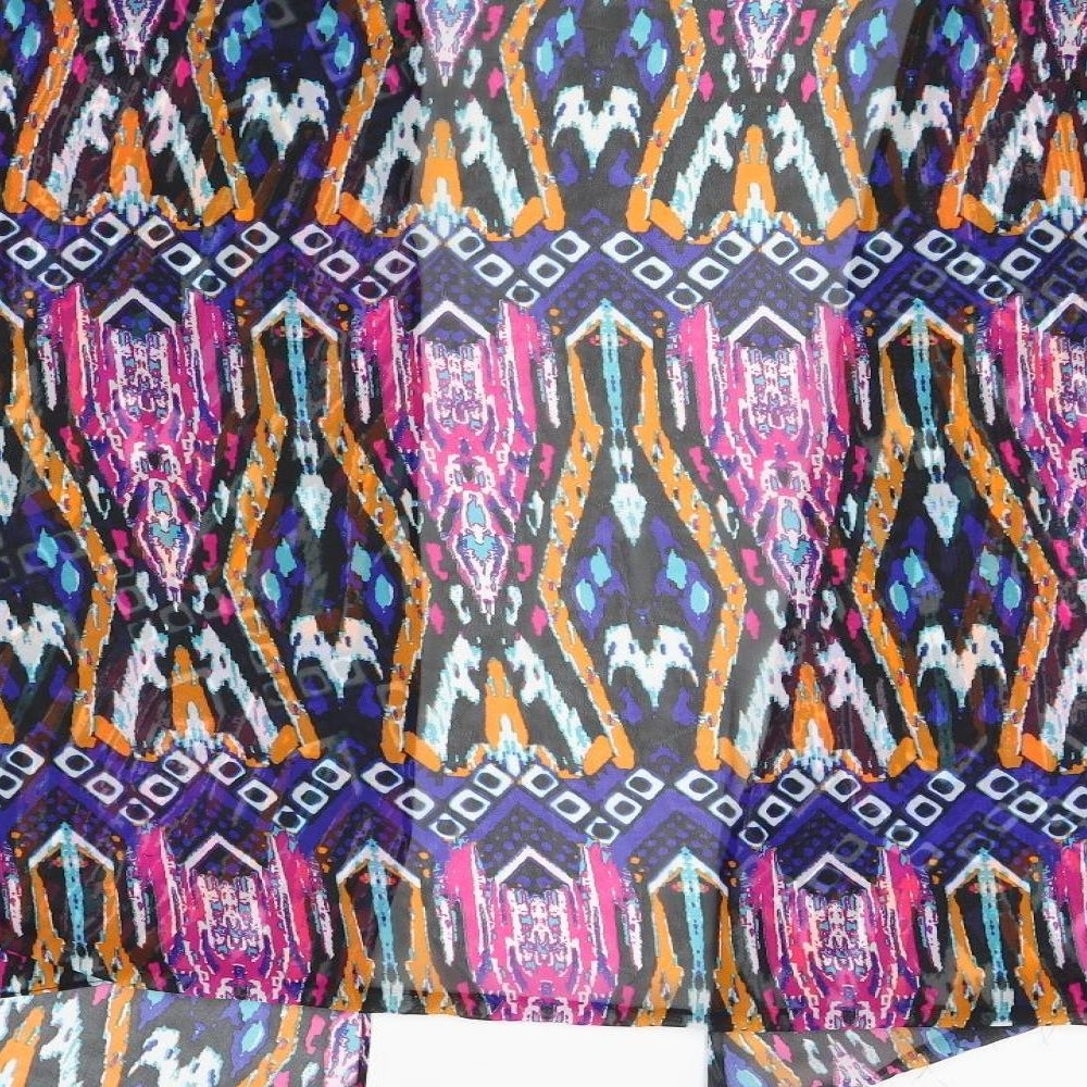 bahimi Womens Purple Fair Isle Shrug Jumper Size S