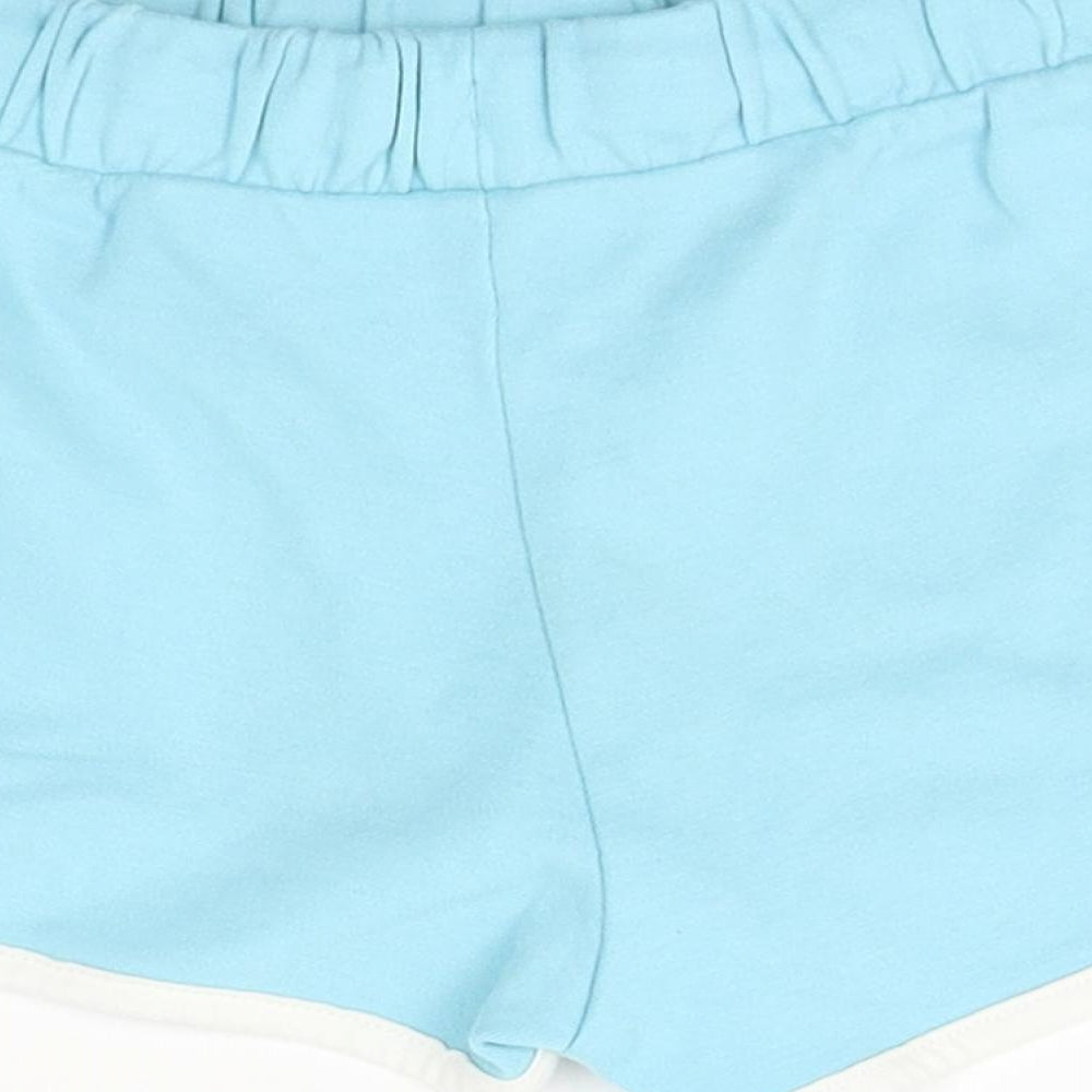 Marks & Spencer Girls Blue Sleep Shorts Size 6-7 Years -