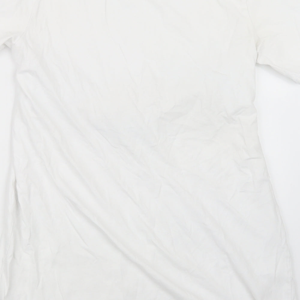 Urban Bliss Womens White Basic T-Shirt Size 14