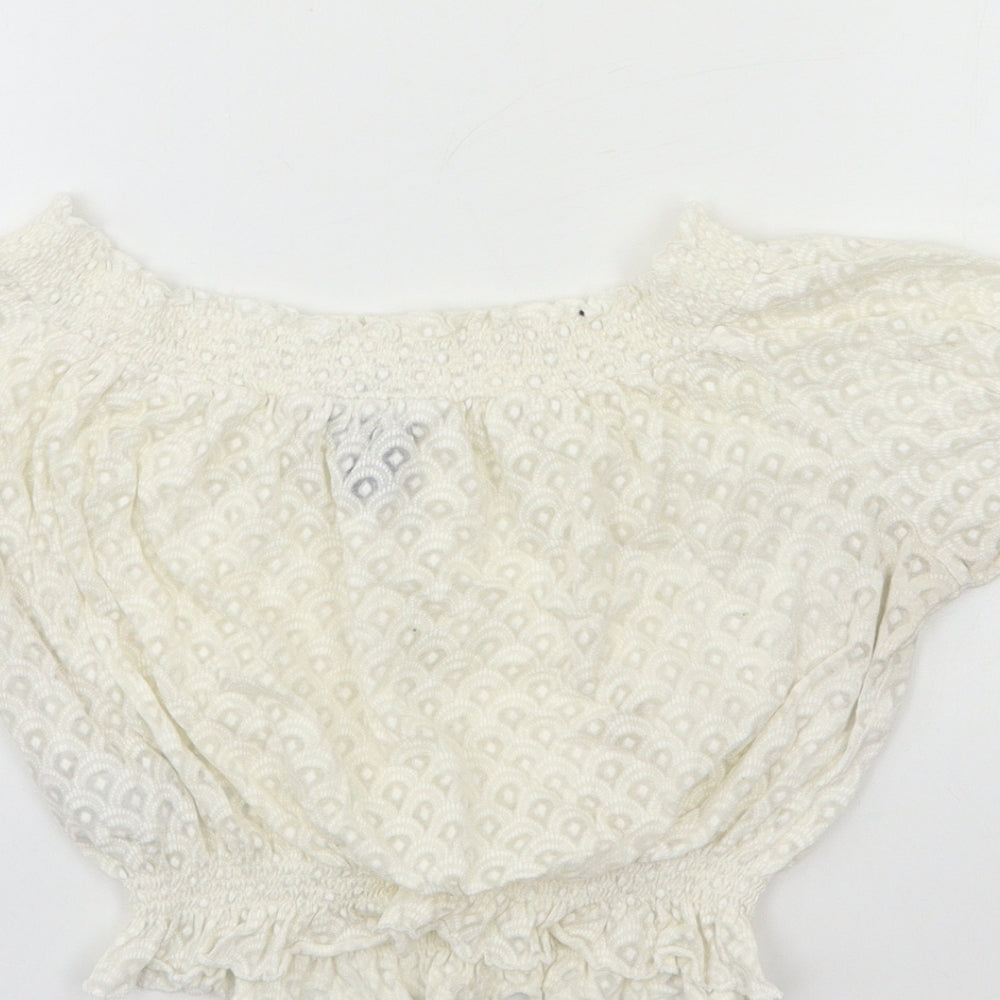 New Look Womens White Basic Size 12