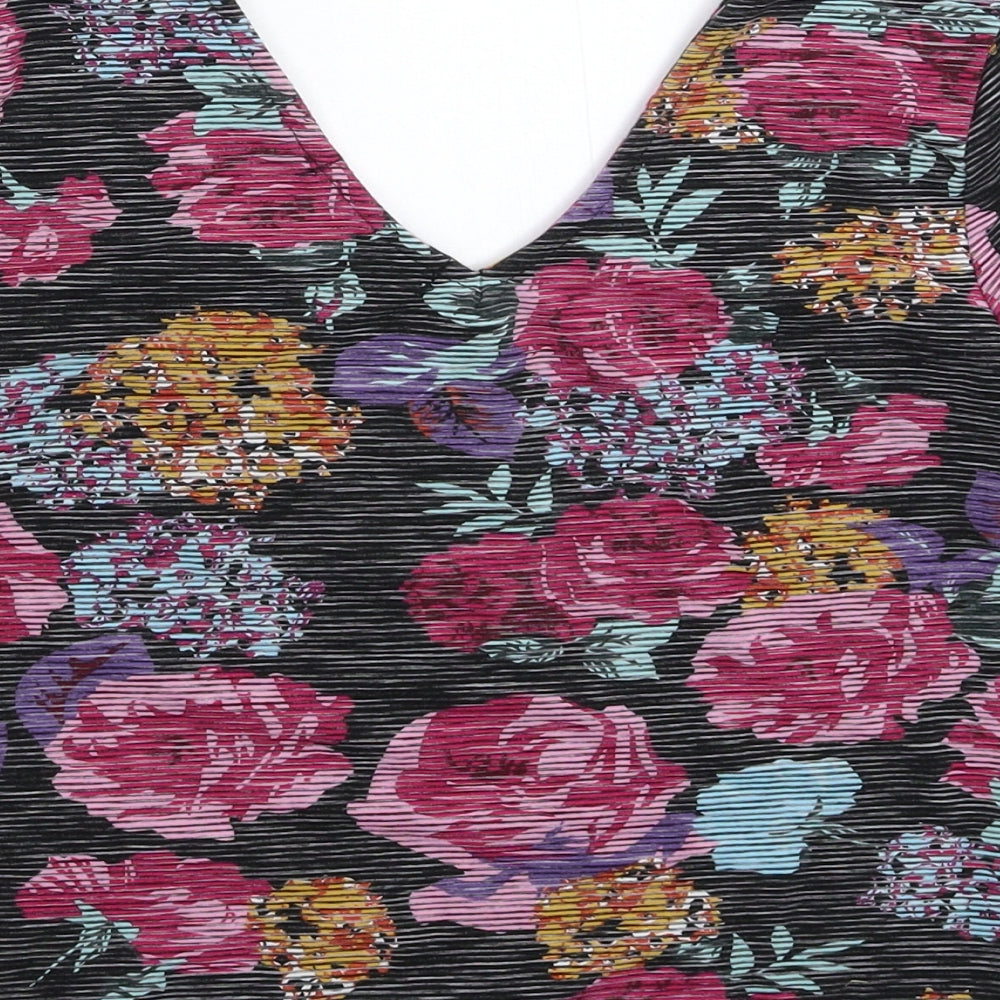 Atmosphere Womens Multicoloured Floral Basic T-Shirt Size 12