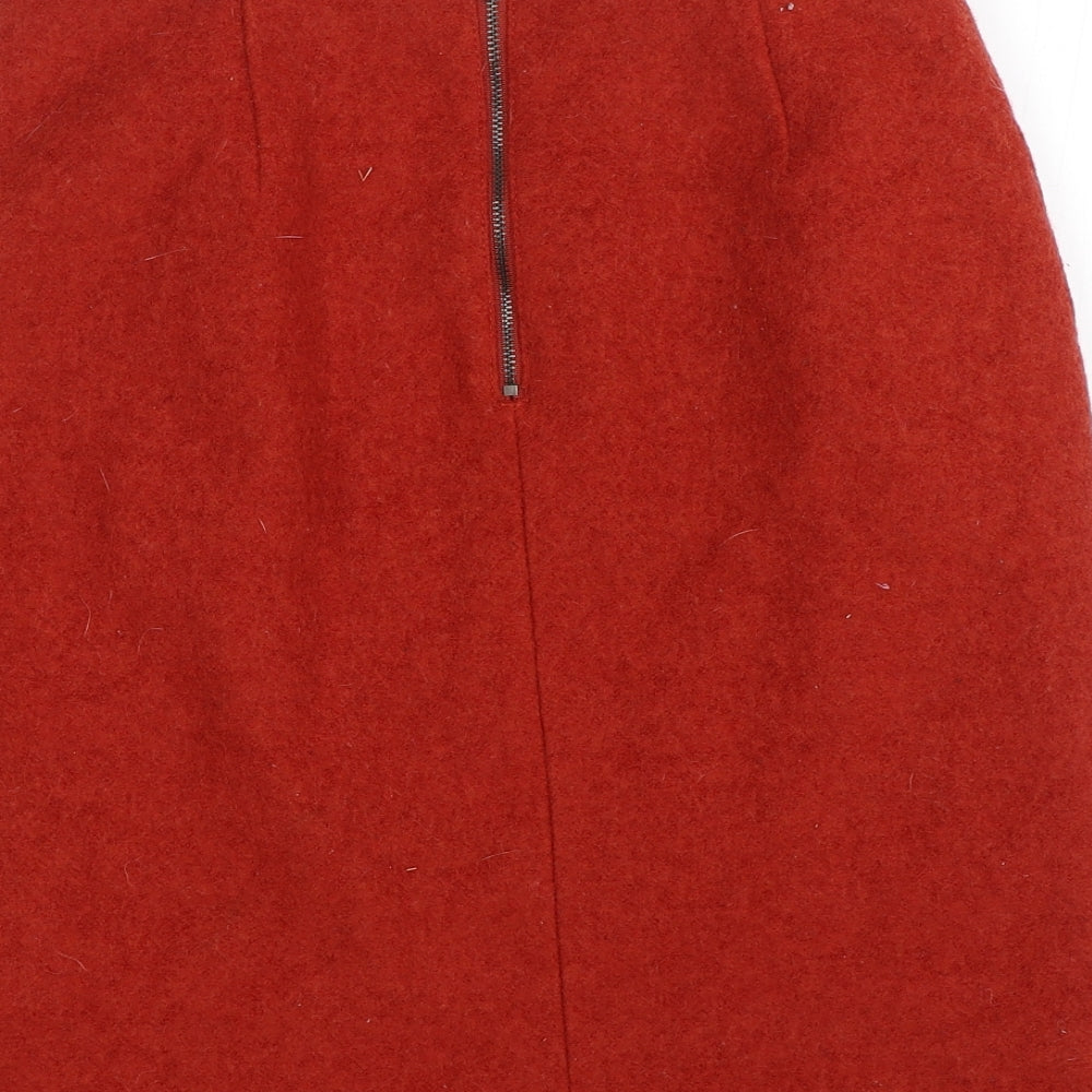 Marks & Spencer Womens Orange Bandage Skirt Size 10