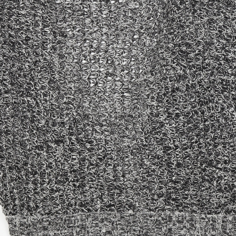 Bonmarché Womens Grey Wrap Jumper Size M