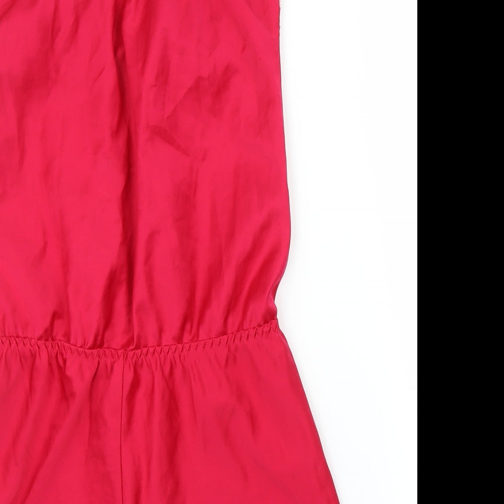 Secret Possessions Womens Pink Solid Cami One Piece Size 6