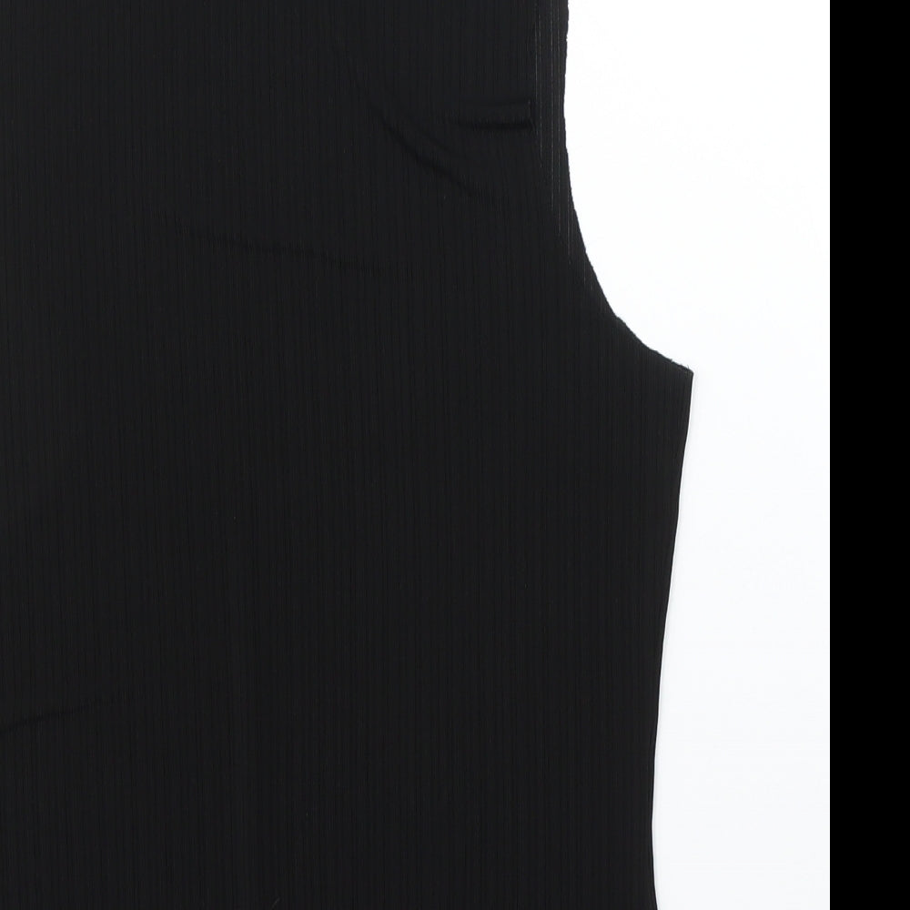 Preworn Womens Black Basic Blouse Size S