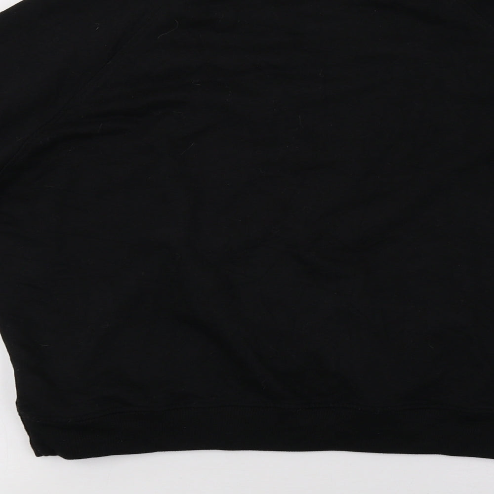 Missguided Womens Black Pullover Sweatshirt Size 8