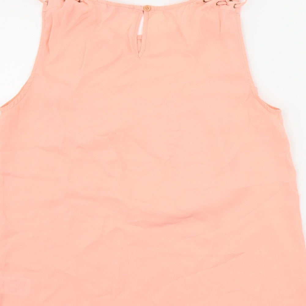 Peacocks Womens Pink Basic Blouse Size 12