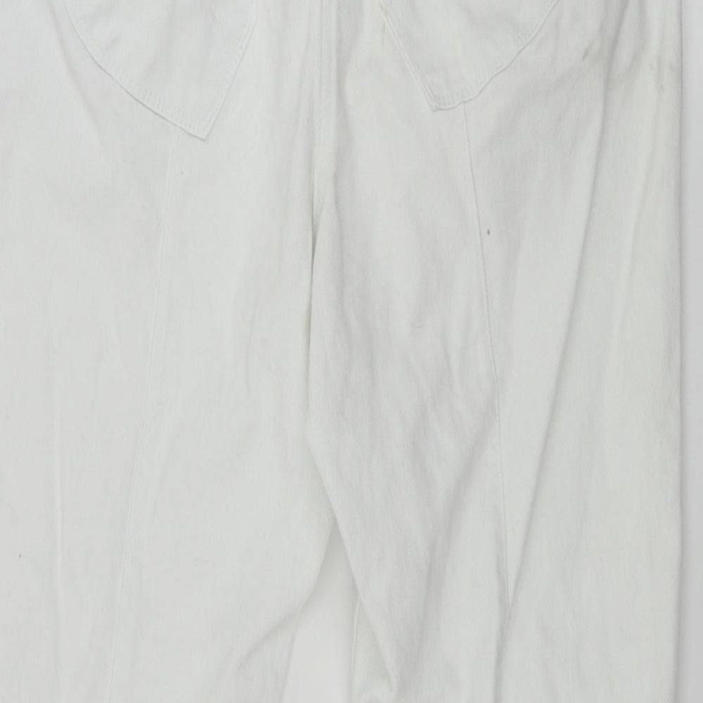 Simply Wow Womens White Cropped Jeans Size 34 in L20 in