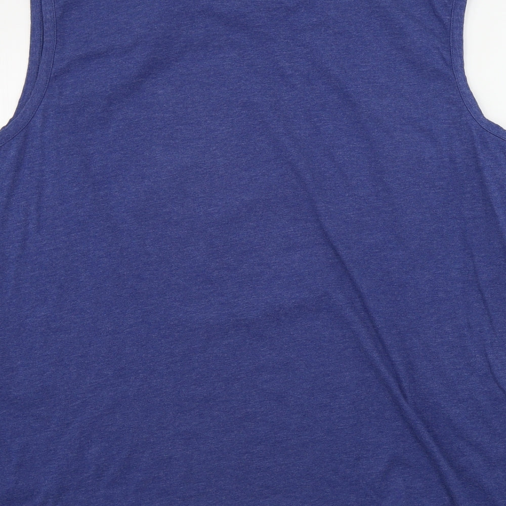 Cotton Traders Womens Blue Basic Tank Size 3XL