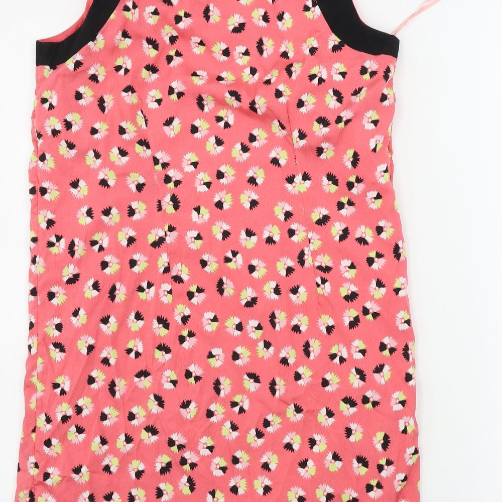 Red Herring Womens Pink Floral A-Line Size 10