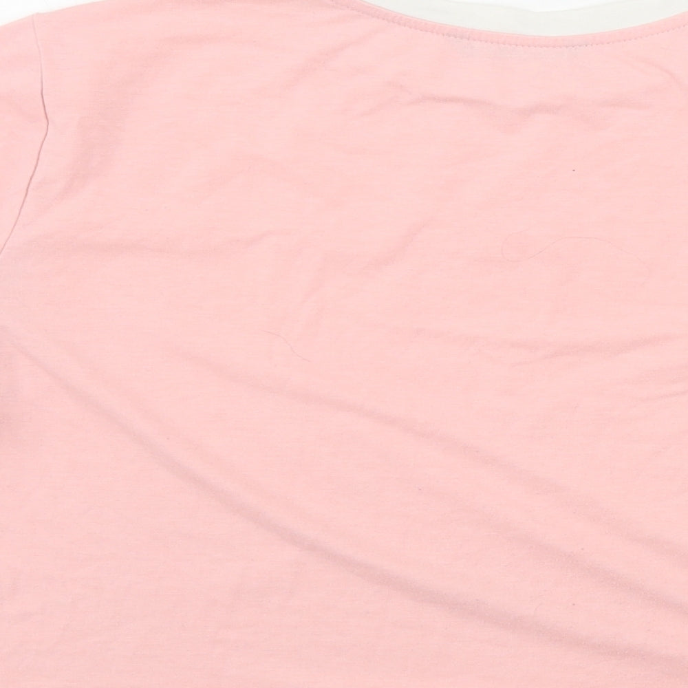 SheIn Womens Pink Basic T-Shirt Size L