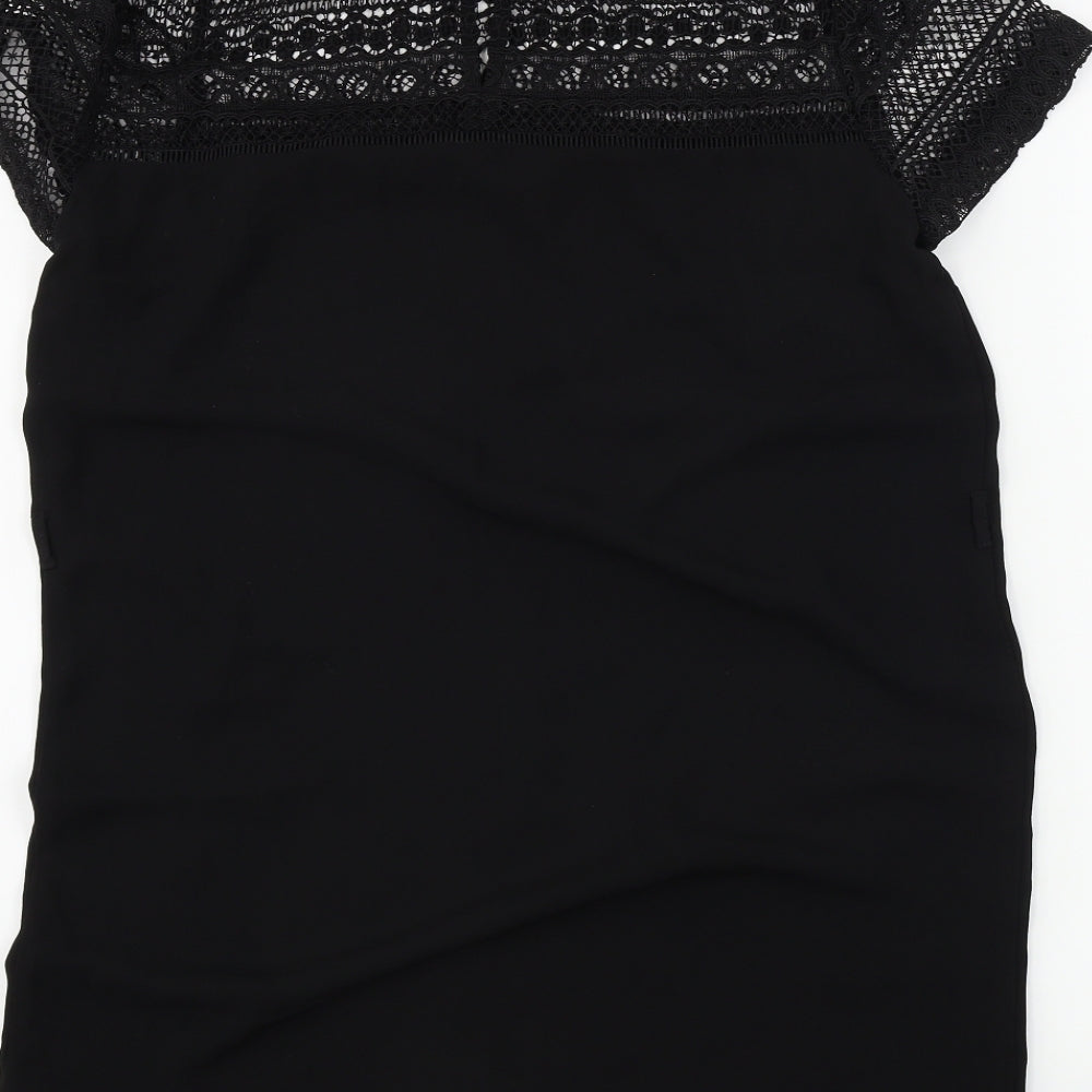 New Look Womens Black A-Line Size 10