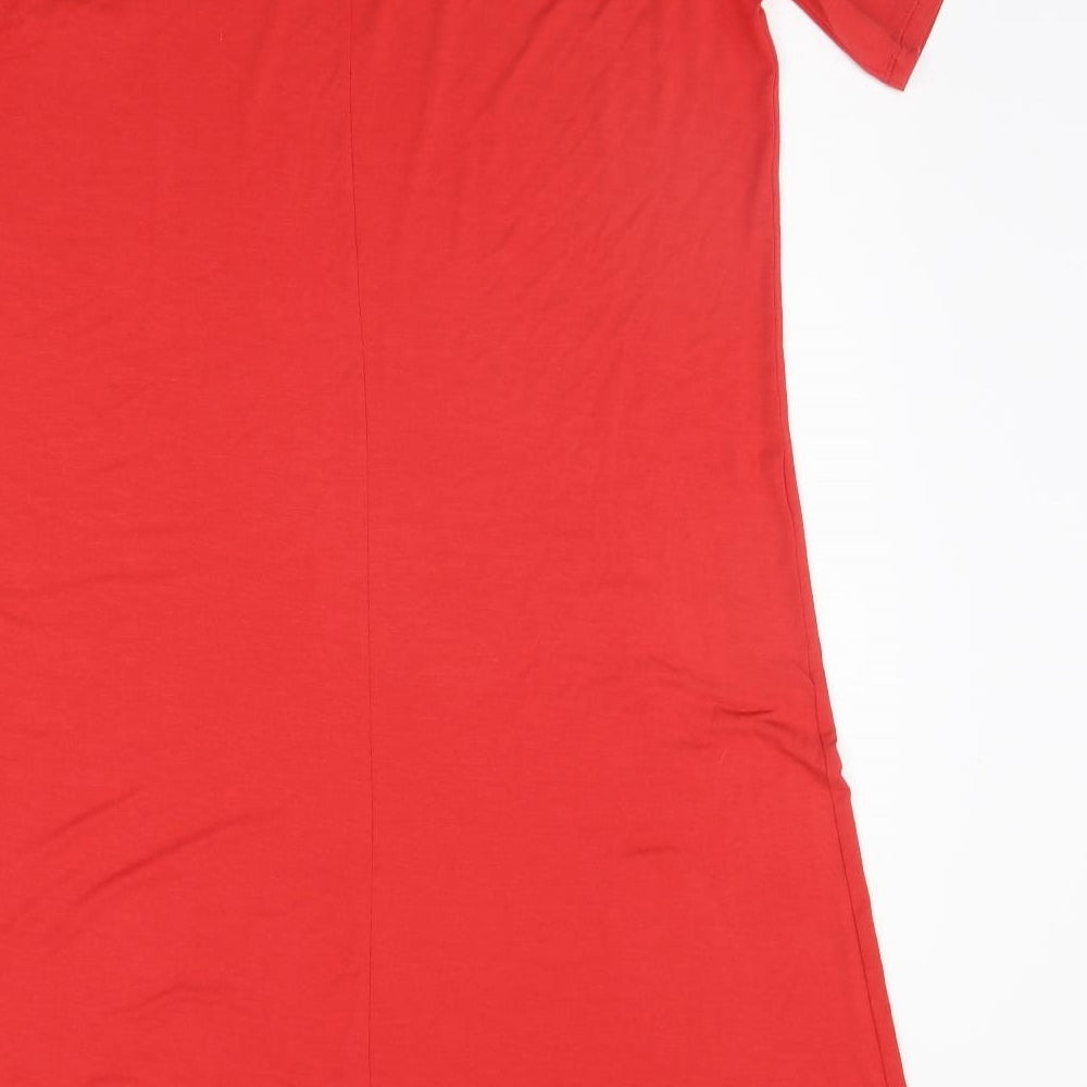 Marks & Spencer Womens Red A-Line Size 14