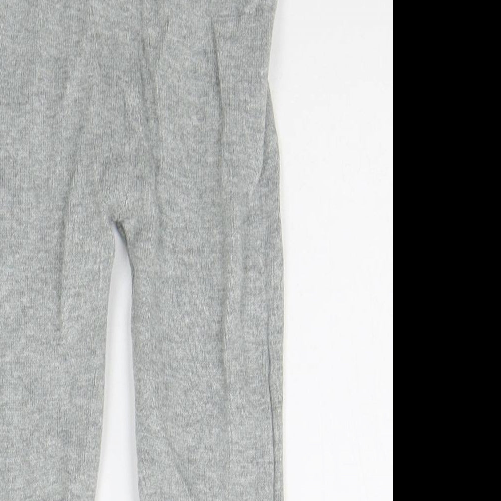 George Girls Grey Geometric Jogger Trousers Size 12-18 Months - Elasticated Waist