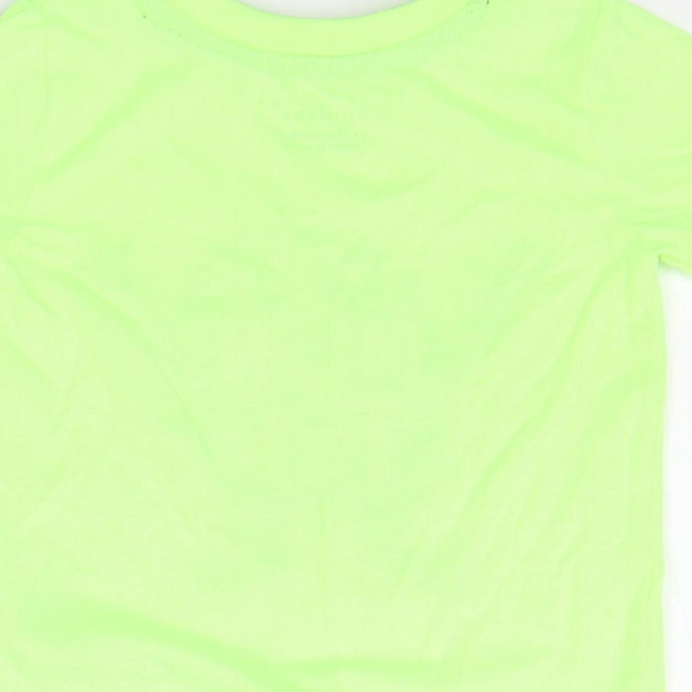 Primark Girls Green Basic T-Shirt Size 12-18 Months
