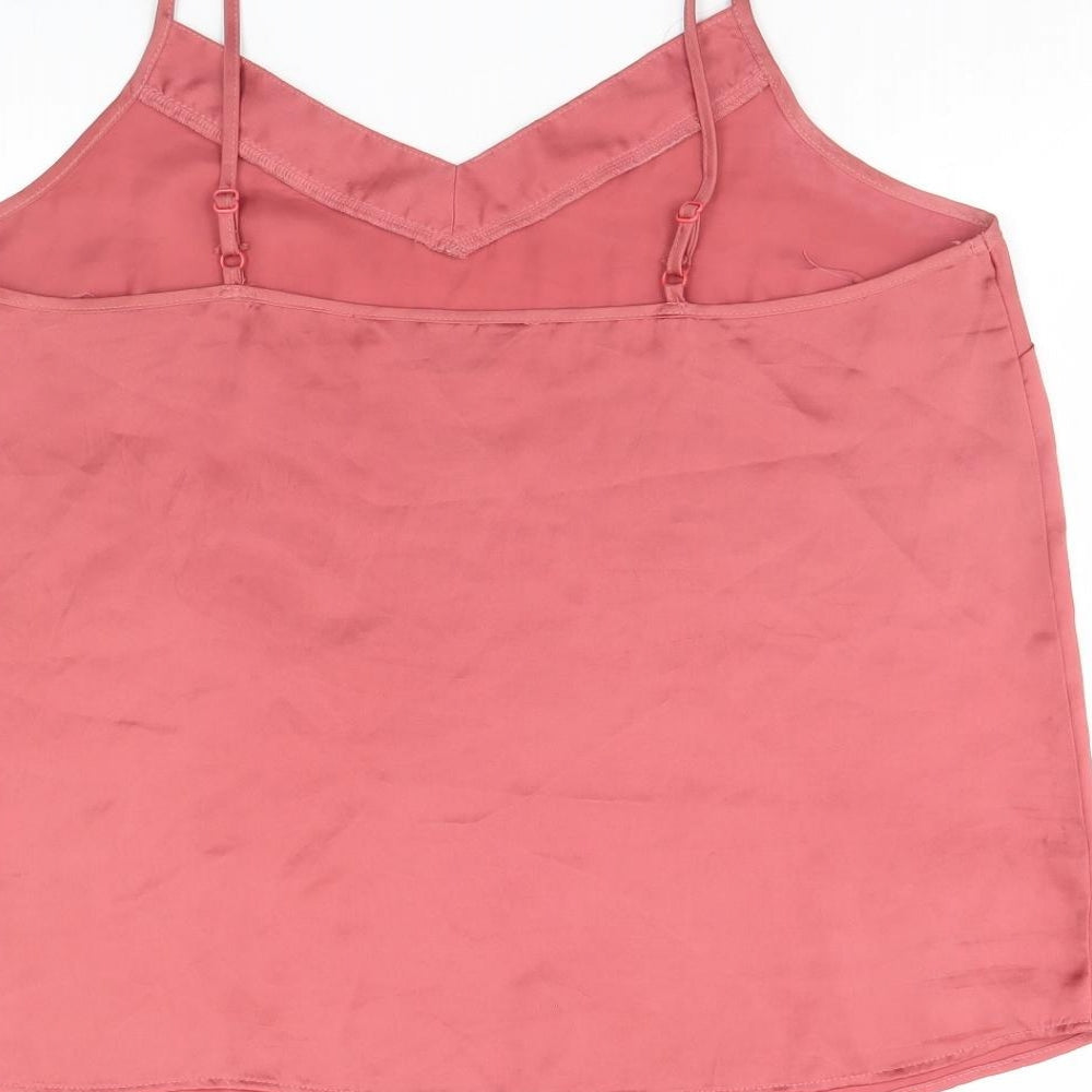Secret Possesions Womens Pink Basic Tank Size 12