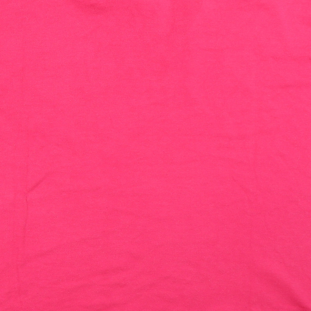 Antonia Bay Womens Pink Basic T-Shirt Size 16
