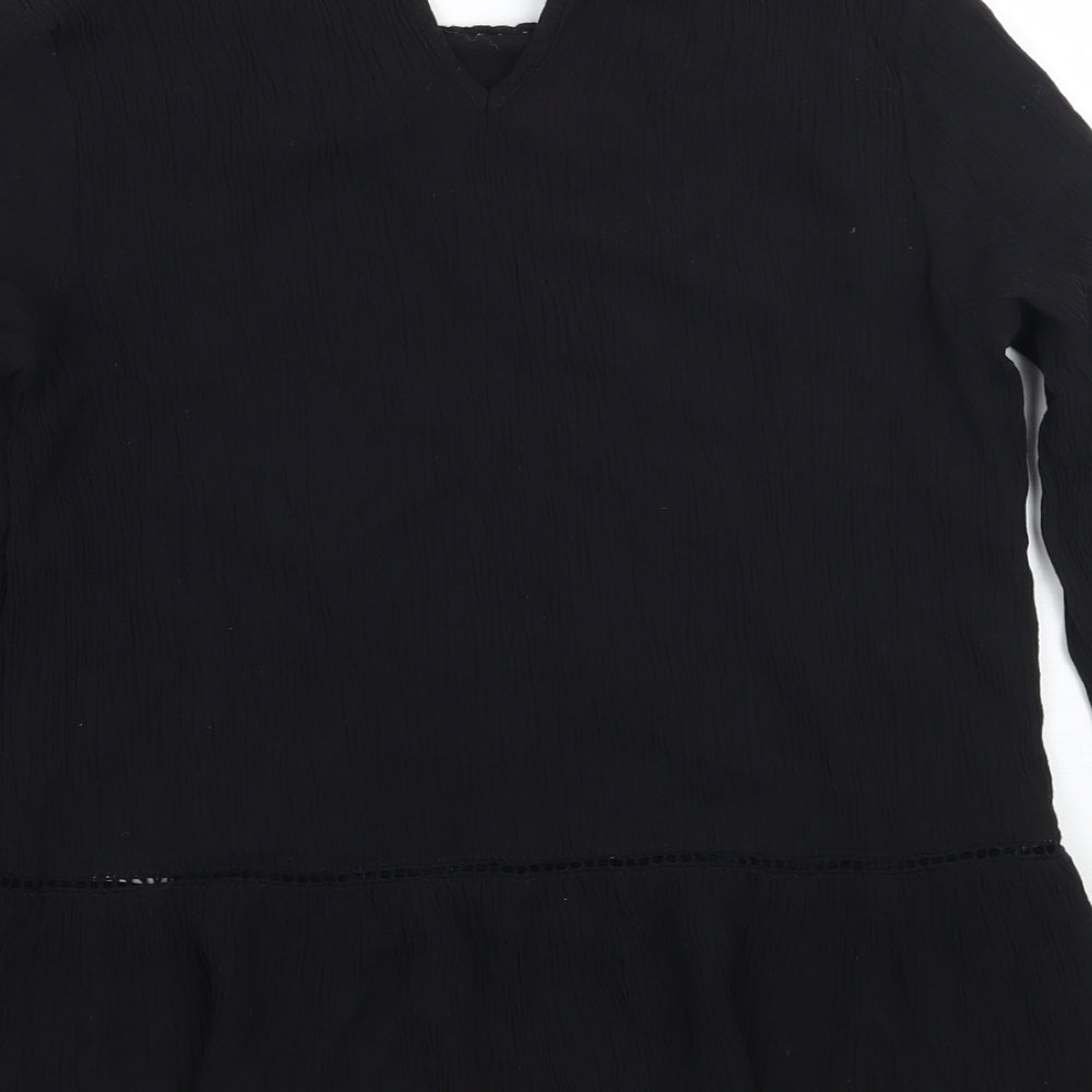 H&M Womens Black Basic T-Shirt Size 6