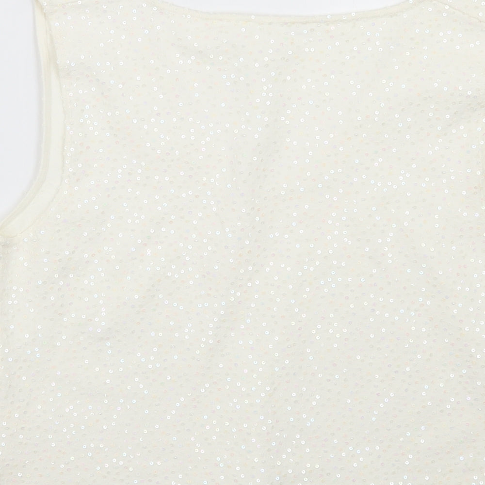 Vortenom Womens White Basic Tank Size L