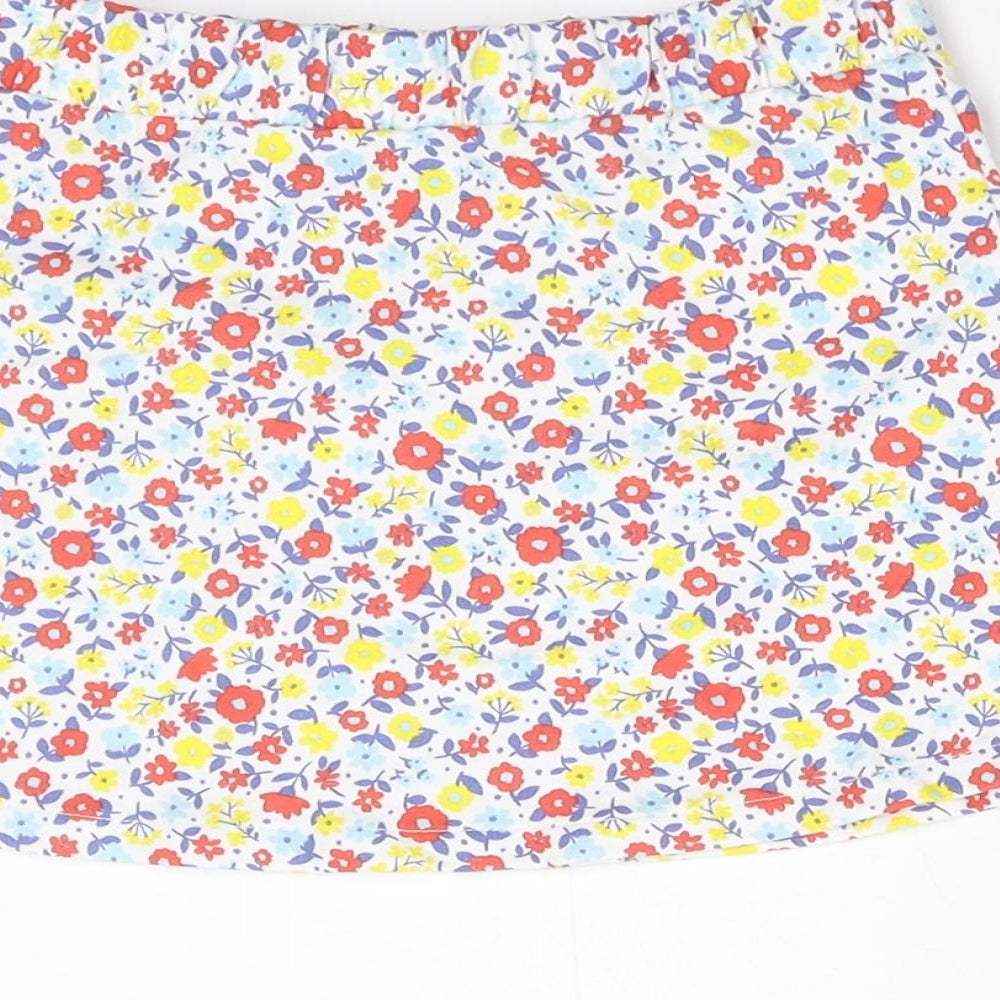 TU Girls Multicoloured Floral A-Line Skirt Size 3-4 Years